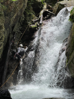 【沢登り教室・沢登り実技１回目】比良・八淵の滝