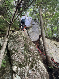 小川山　烏帽子岩左稜線