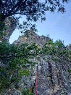 小川山　烏帽子岩左稜線