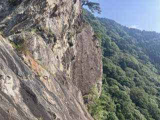 雪彦山　東稜　滑り台〜大ジェードル