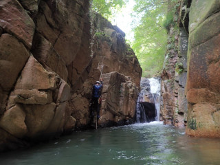 沢登り　六甲逢山峡