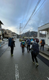 蓬莱峡～宝塚　アイゼン歩荷トレーニング