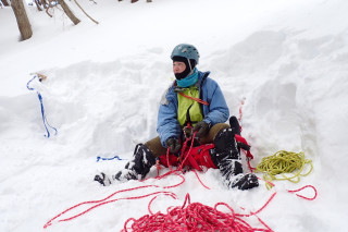 堂満岳　雪上訓練2
