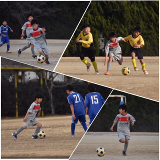 2月7日の4年生・3年生の練習試合。