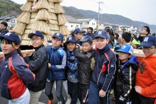 とんど（2016年平原台神明祭り）