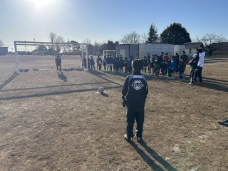 蹴り初め@山川小