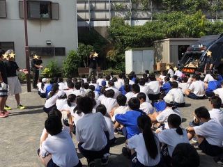 市場中学校全日教育・資源回収