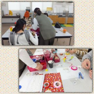 可愛いロゼットが出来ました♪