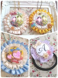 可愛いロゼットが沢山出来ました☆