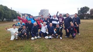 練習　at県短（蹴り初め）