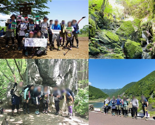 奥多摩棒ノ折山・さわらびの湯　縦走コースと岩沢コース　山頂合流