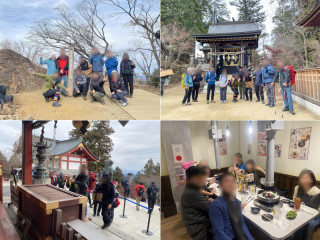 サークル恒例初詣登山　2024御岳山