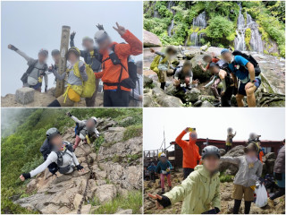 赤岳クラッシックルート（東陵周回）岩場鎖場