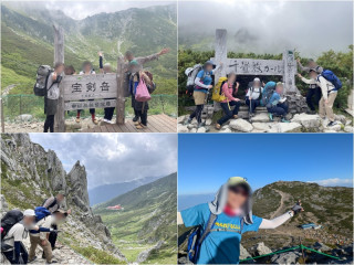 木曽駒ケ岳　ロープウエイ往復　宝剣山荘泊 サークル初級企画