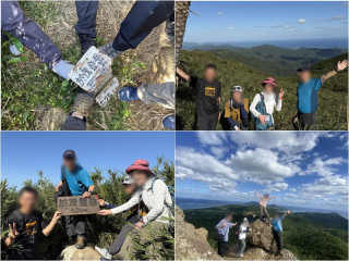 石垣島おもと岳野底岳サンゴ礁の海望む/竹富島牛水車