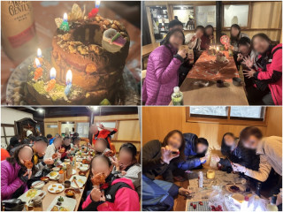 初冬の八ヶ岳山塊 天狗岳麓の黒百合ヒュッテに泊まってX’masパーティ