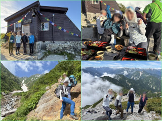 針ノ木大雪渓と針ノ木小屋、七倉岳と船窪小屋、3日間