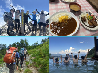 白馬三山縦走　白馬山荘と白馬鑓温泉宿泊