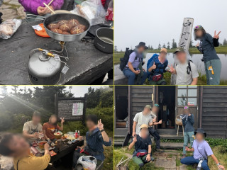 会津駒ケ岳2133ｍ駒の小屋自炊泊