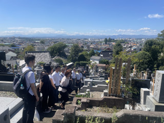 岩佐師範・陶山師範お墓参り＆稽古