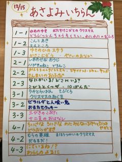 12月15日 朝読み一覧