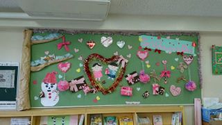 １月装飾『バレンタイン・節分』