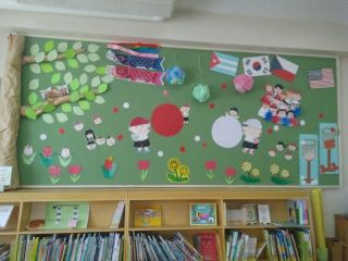 4月装飾　こどもの日、運動会！