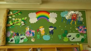 5／24日「梅雨」装飾