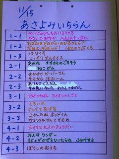 11/15朝読み一覧