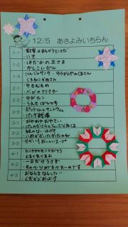 12/05(木)朝読み一覧