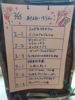 2/25(木)朝読み一覧