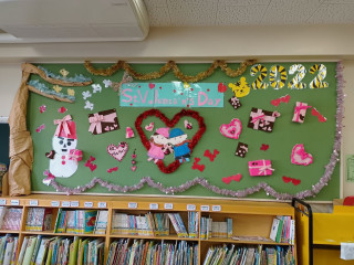 装飾変更　バレンタインデー♥️