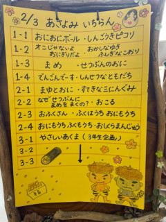 朝読み一覧　2月3日