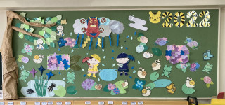 22年5月の黒板装飾