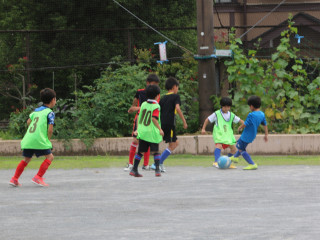 西が岡小学校にて練習