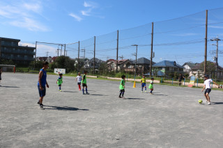 西が岡小学校にて練習