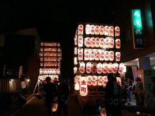 紀州三大祭りの粉河祭り。ダンジリの宵々祭りで試験運行