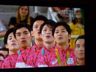 号外　男子体操団体　金メダル