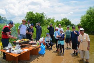 琵琶湖へ水遊びに連れて行って貰いました