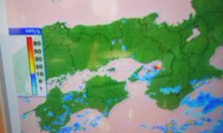 前線　台風5号の影響か