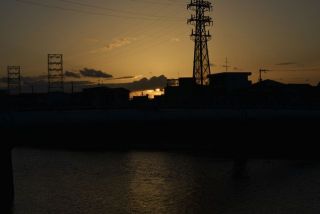 いい夕焼けが出ていました