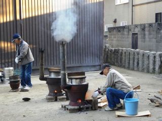 町内イベント「もちつき・ぜんざい大会」