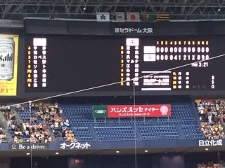 京セラドーム　阪神快勝