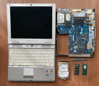 １７年前のノートパソコン