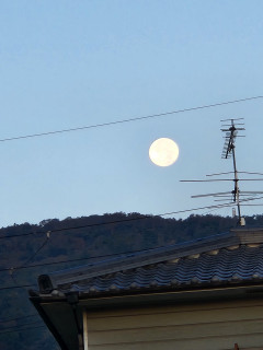 生駒山の月　　　11/10　　　出舞