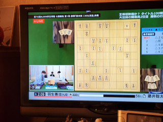 王将戦と缶コーヒ　　　出舞