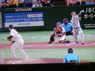 東京ドーム初戦　完封勝ち　　出舞