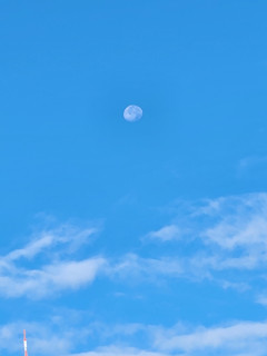 朝の月　　　　出舞