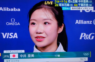 女子フィギアSP　1・2・4位発進　　　出舞