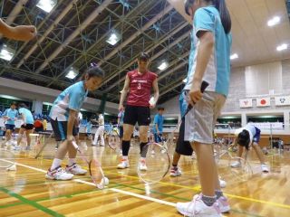 バドミントンクリニックに参加しました